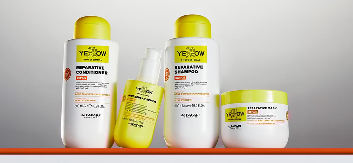 Yellow Professional Repair Hair Product for Damaged Hair